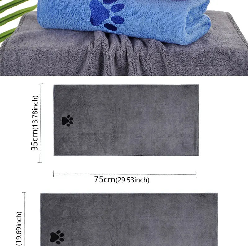 Microfiber Pet Bath Towel