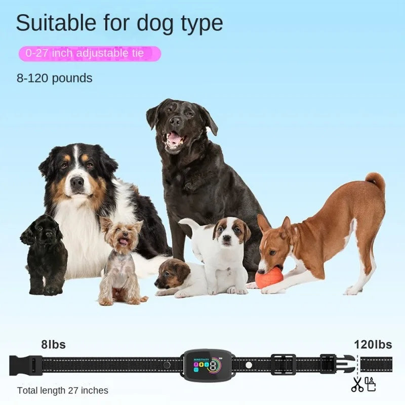 Intelligent Dog Collar Anti Barking Automatic Stop Device Dog Training Electric Anti Disturbance Stop Barking Waterproof