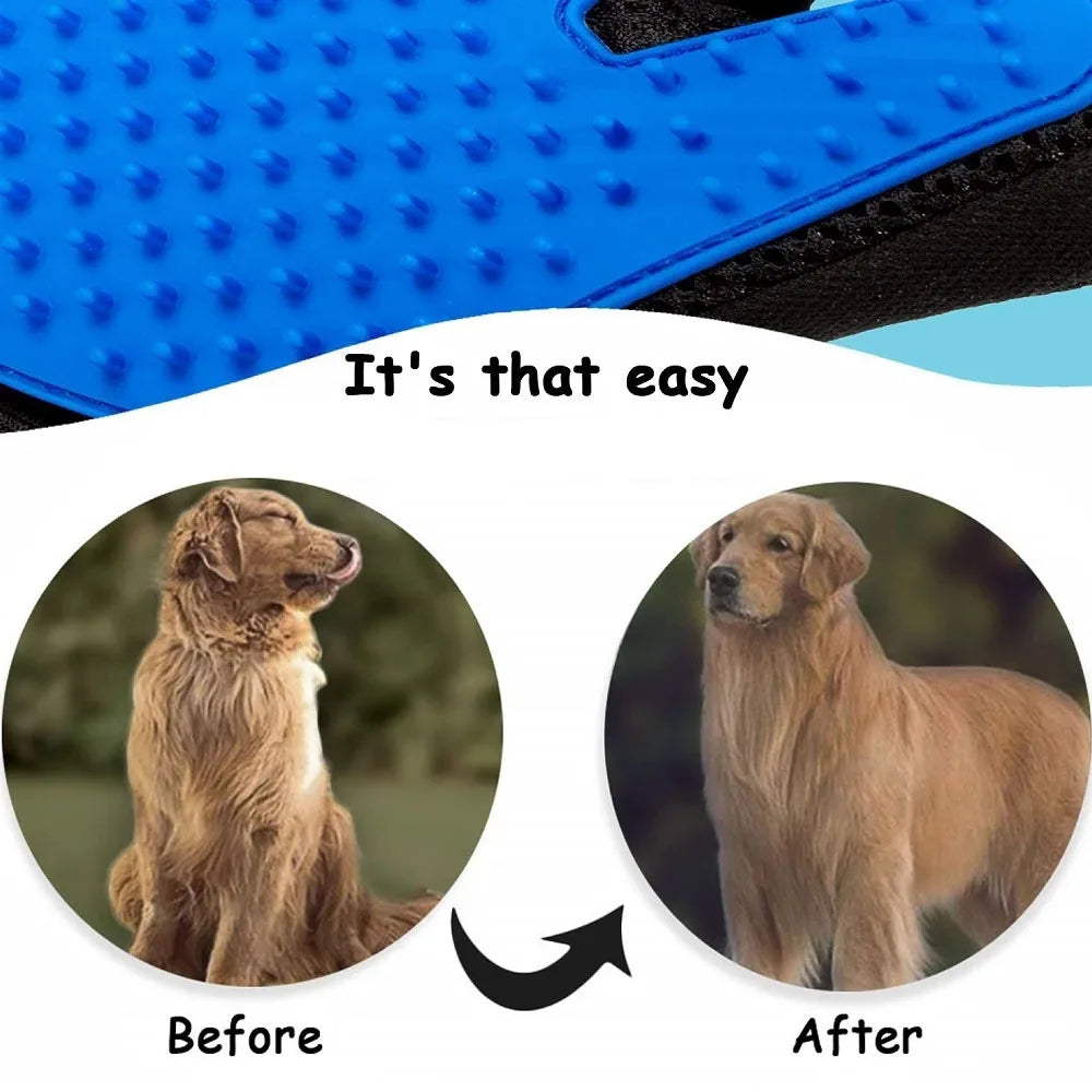 Pet Bath Brush Protection Silicone Cat Comb Glove Massage Grooming Dogs Cats supplies