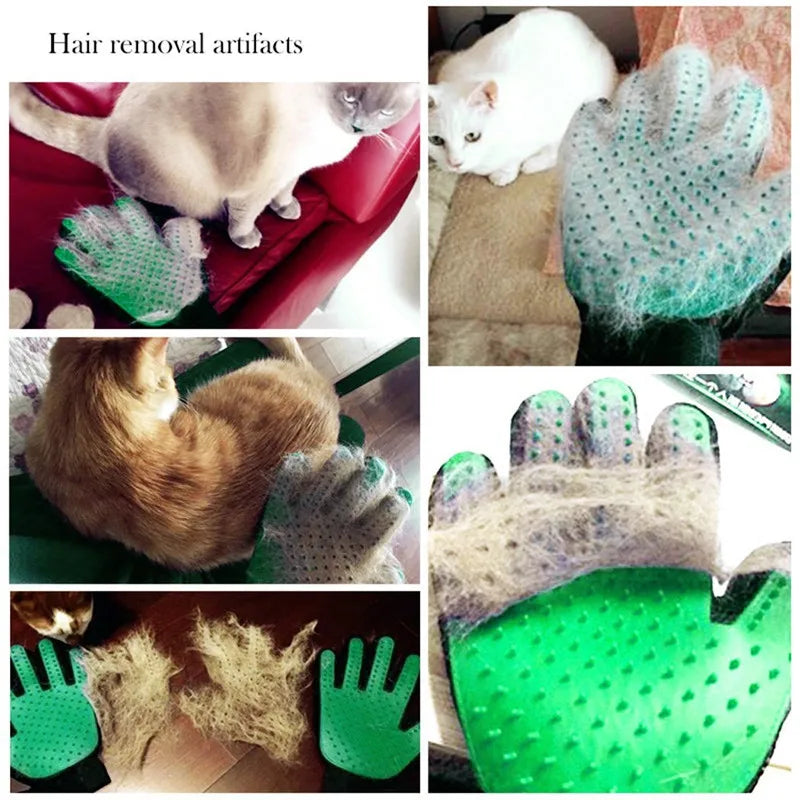 Pet Bath Brush Protection Silicone Cat Comb Glove Massage Grooming Dogs Cats supplies