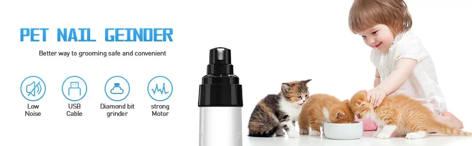 Pet Nail Grinder USB Rechargeable