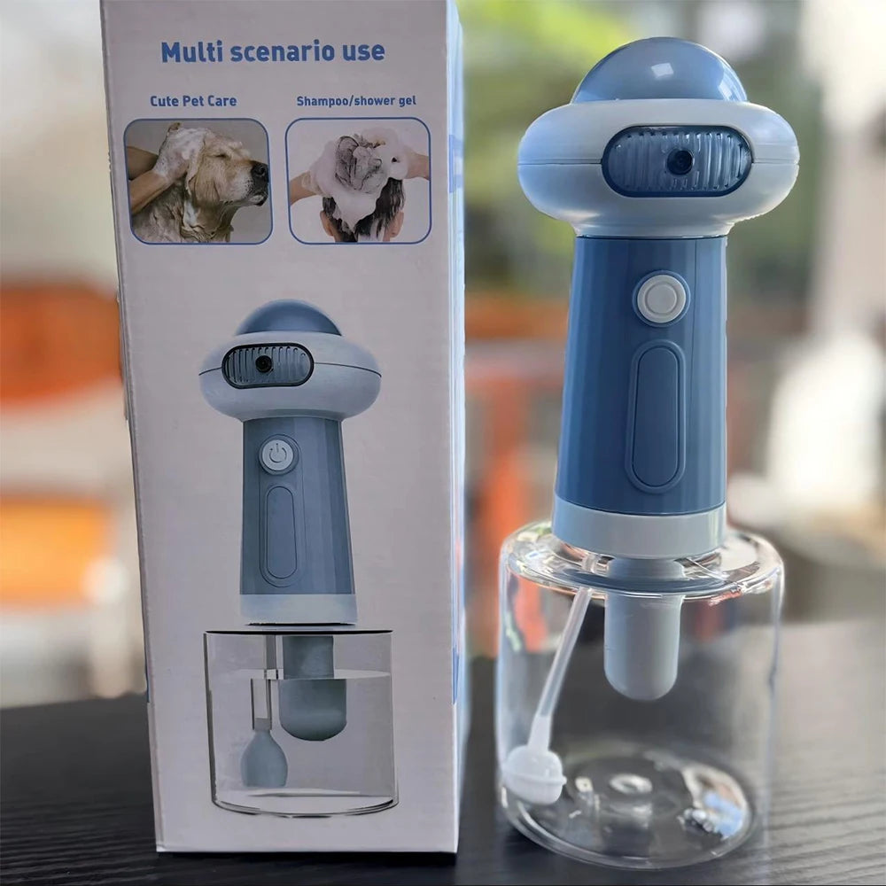 Pet Shampoo Foam Machine 2nd Gen Bubble Maker for Dog Cat Bathing with Lather Generator