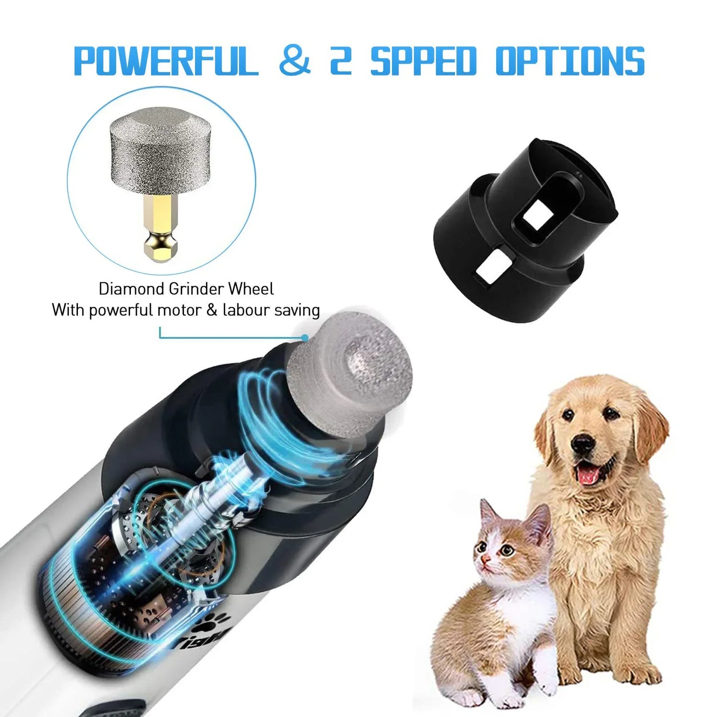 Pet Nail Grinder USB Rechargeable