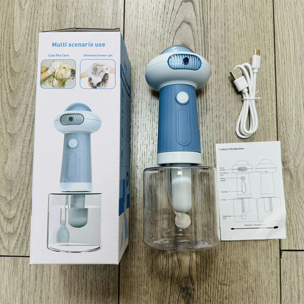 Pet Shampoo Foam Machine 2nd Gen Bubble Maker for Dog Cat Bathing with Lather Generator
