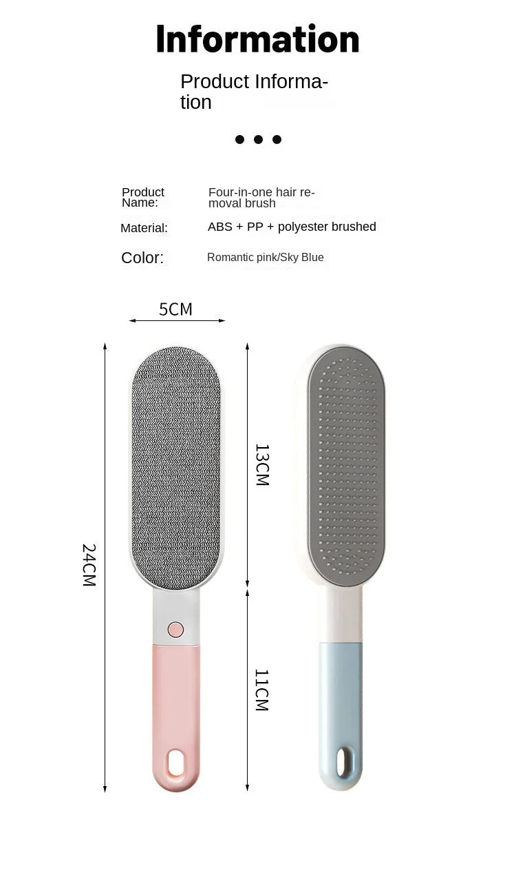 4-in-1 Pet Hair Remover Brush Set
